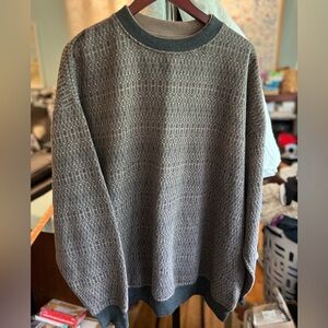 Knights Vintage Oversized Textured Y2K Crewneck Sweater - Mens BIG/2X